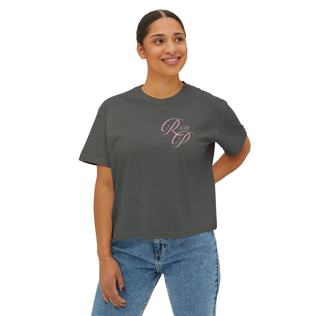 Trust the Process Cursive Boxy Tee