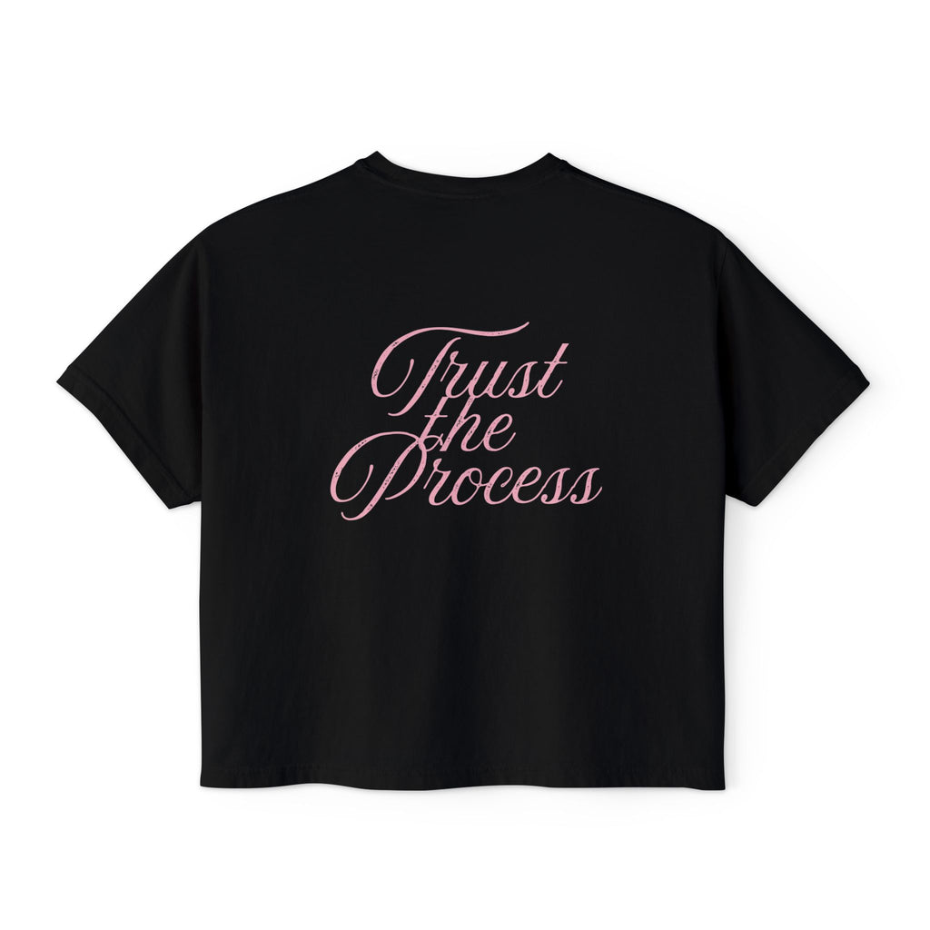 Trust the Process Cursive Boxy Tee