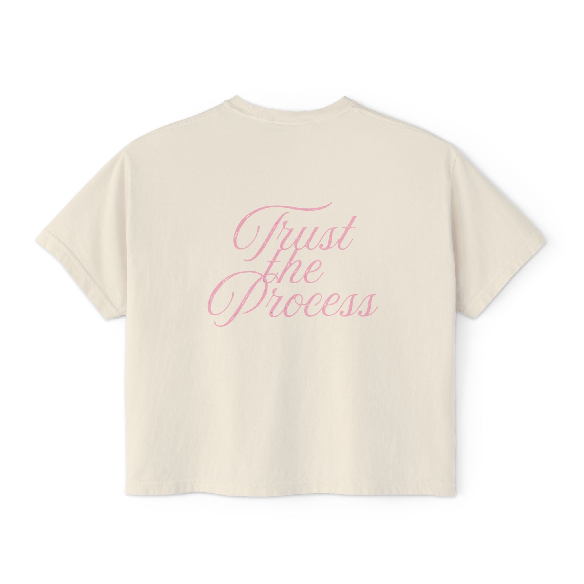 Trust the Process Cursive Boxy Tee