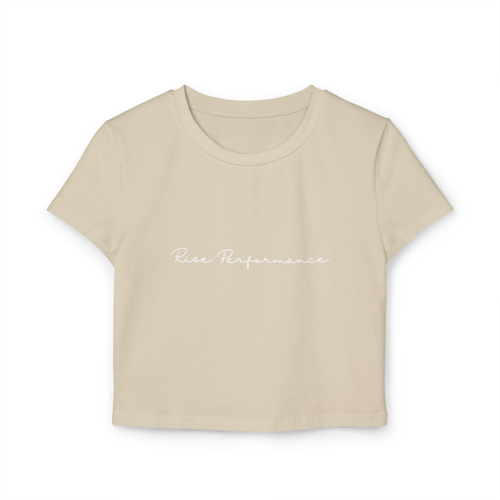 Cursive Women's Baby Tee