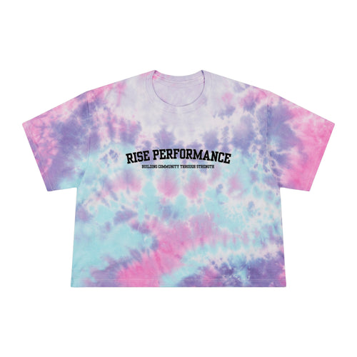 Collegiate Tie-Dye Crop Tee