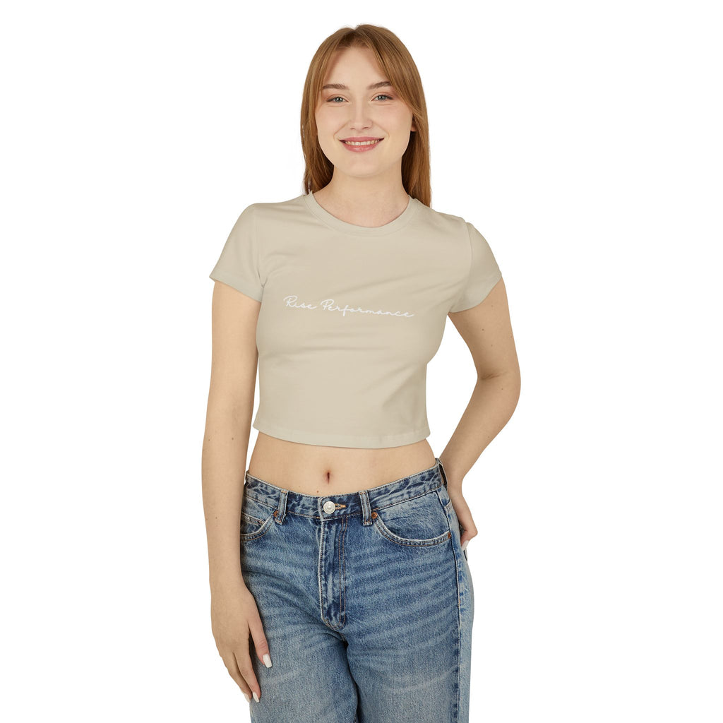 Cursive Women's Baby Tee