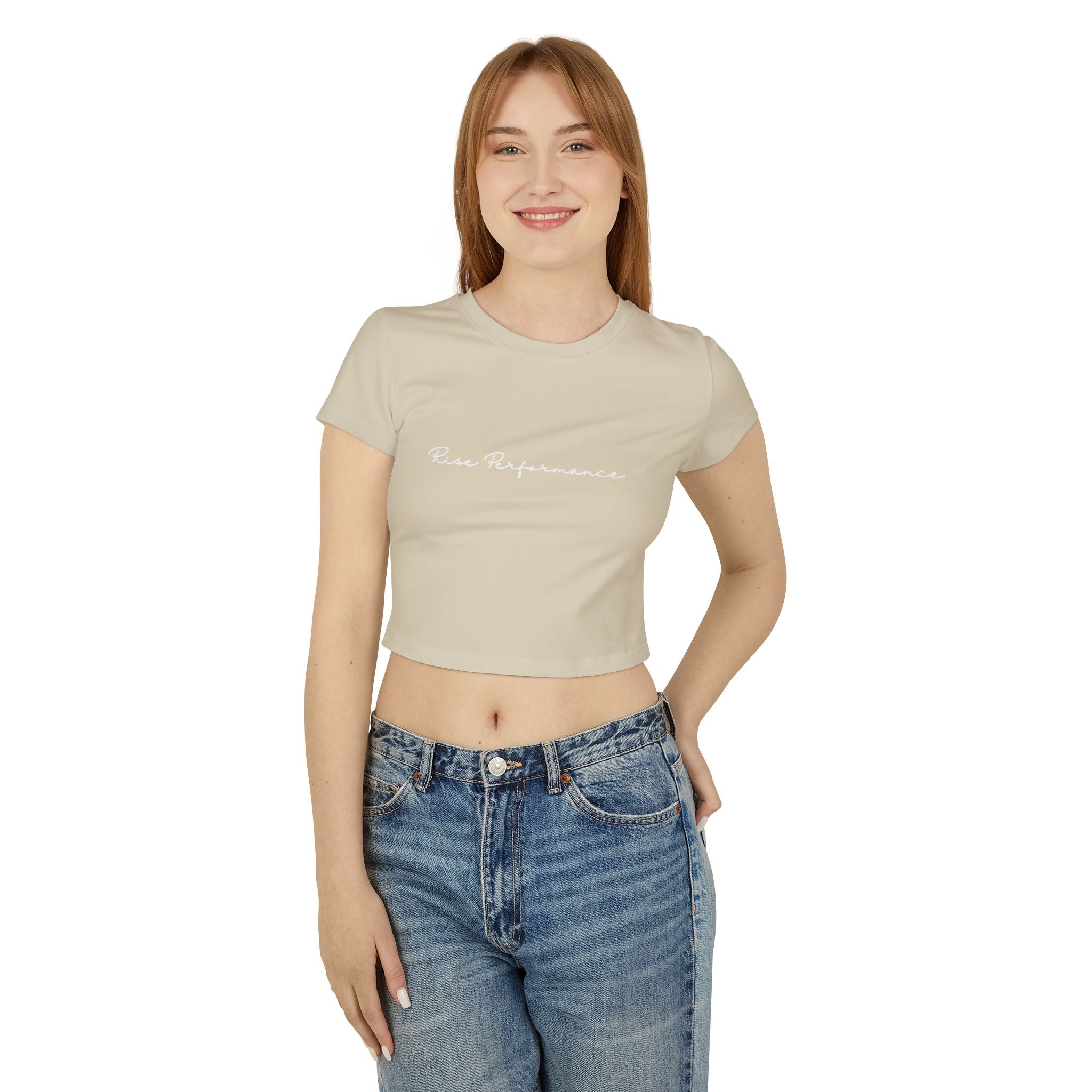 Cursive Women's Baby Tee