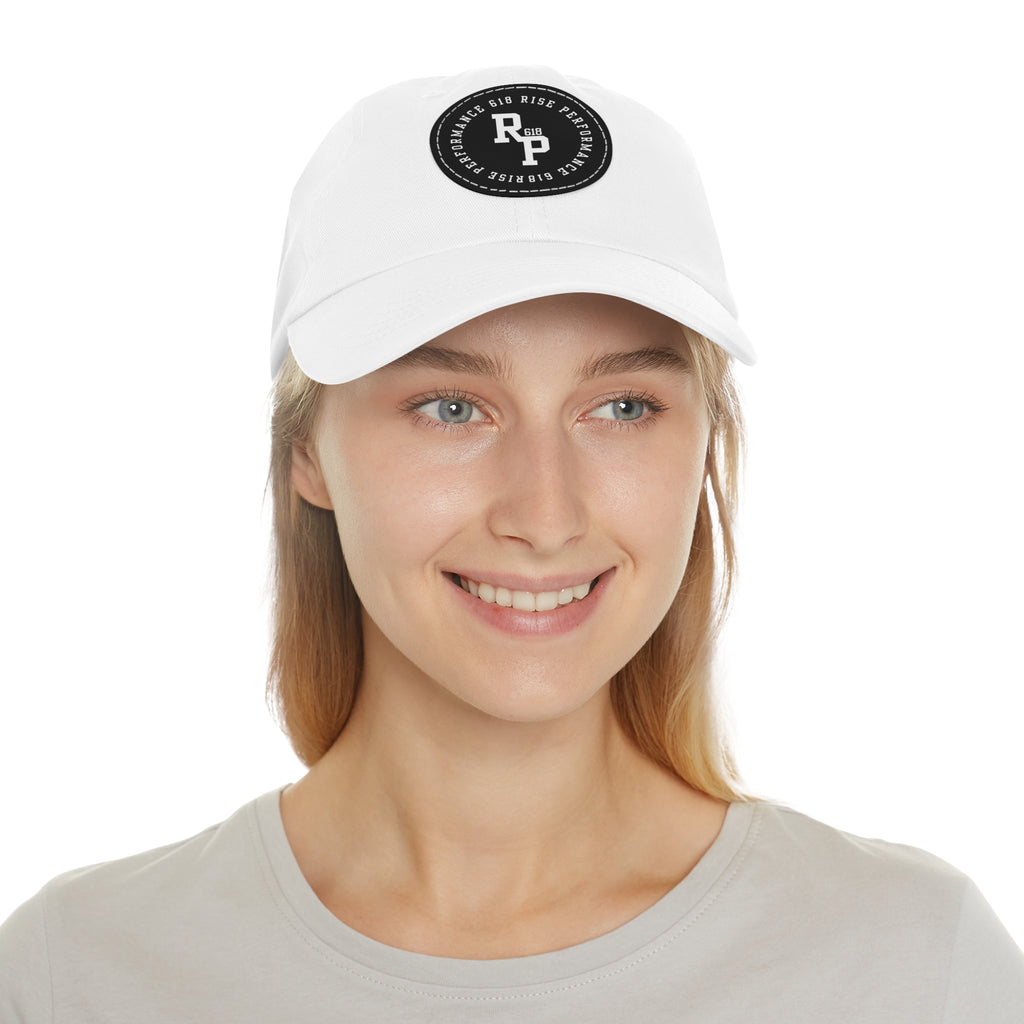 Rise Performance Dad Hat with Leather Patch