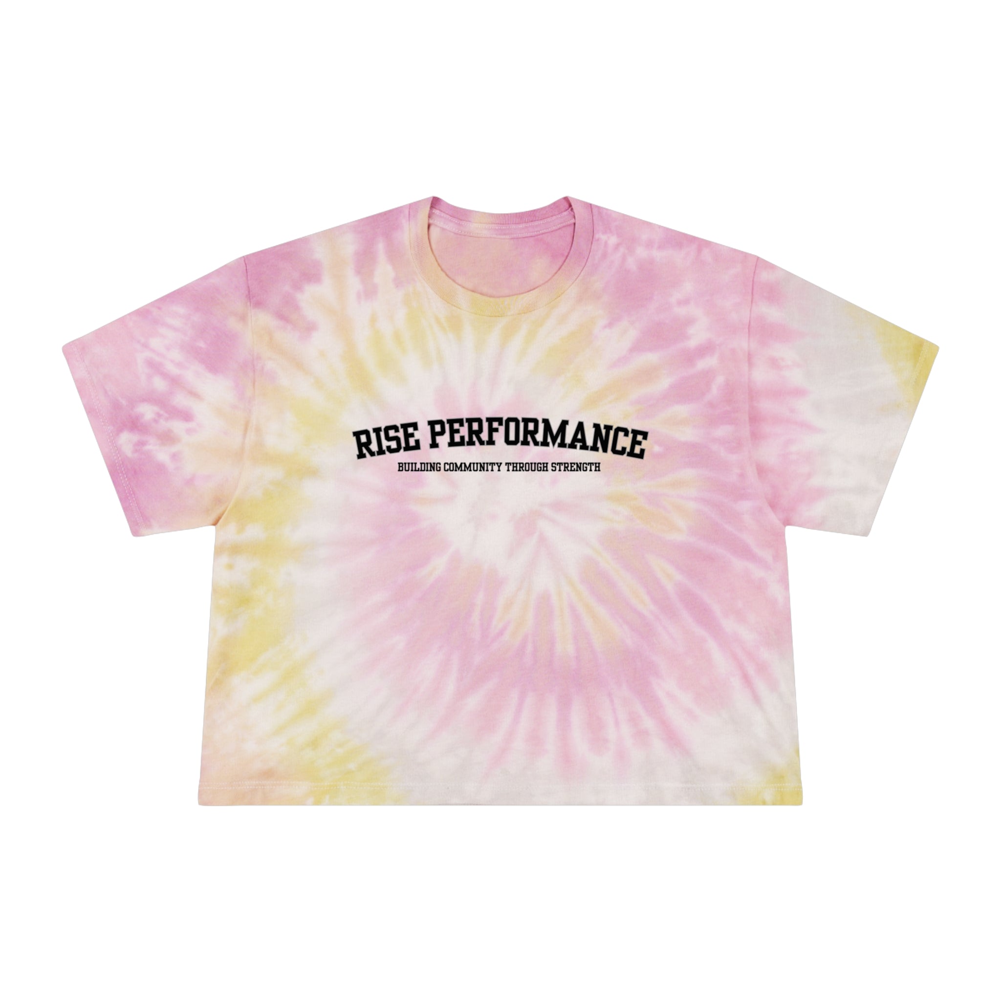 Collegiate Tie-Dye Crop Tee