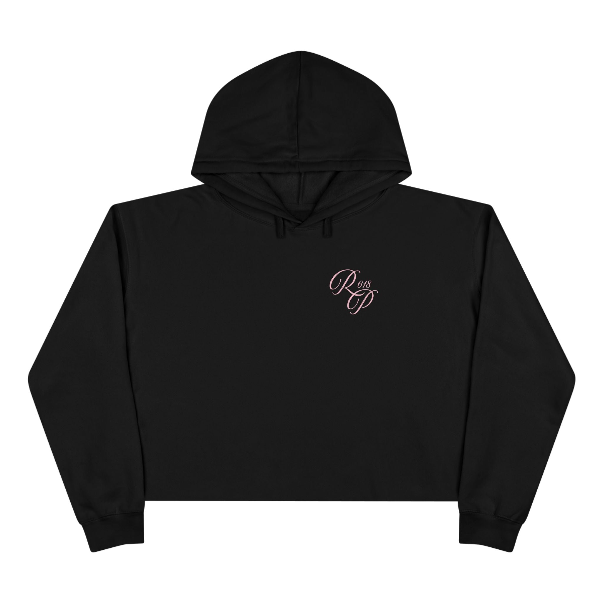 Trust the Process Cursive Crop Hoodie