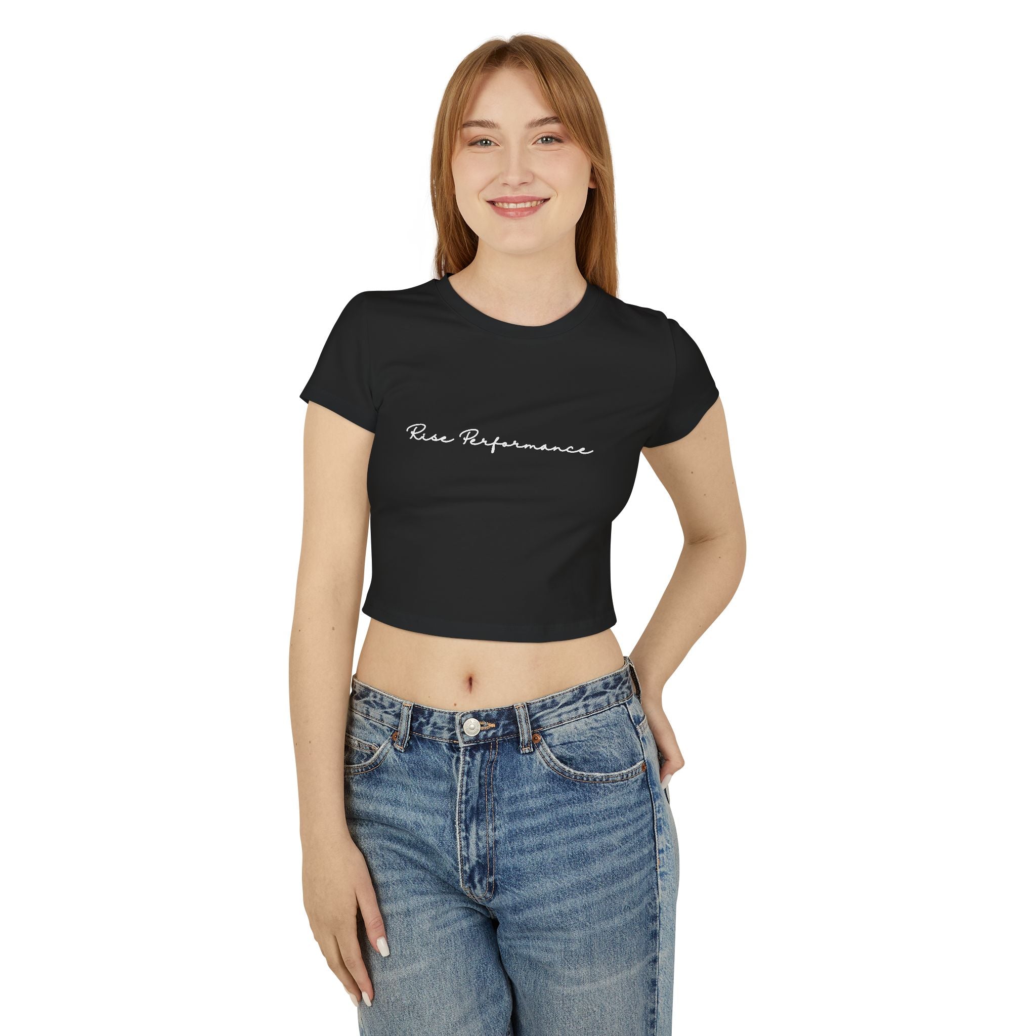 Cursive Women's Baby Tee