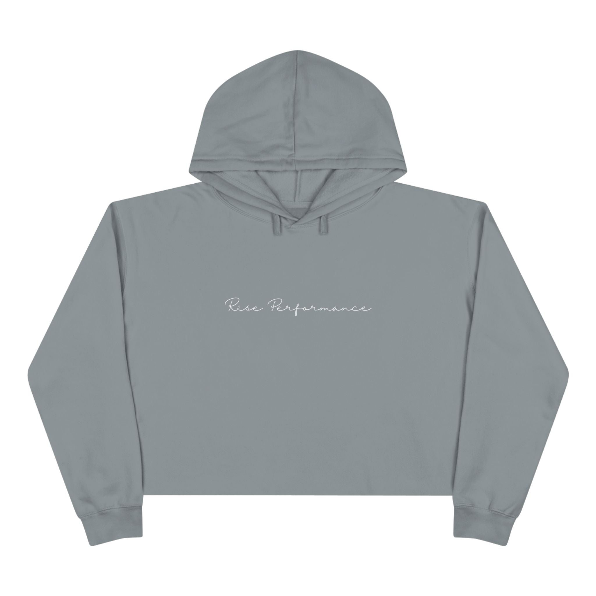 Cursive Cropped Hoodie