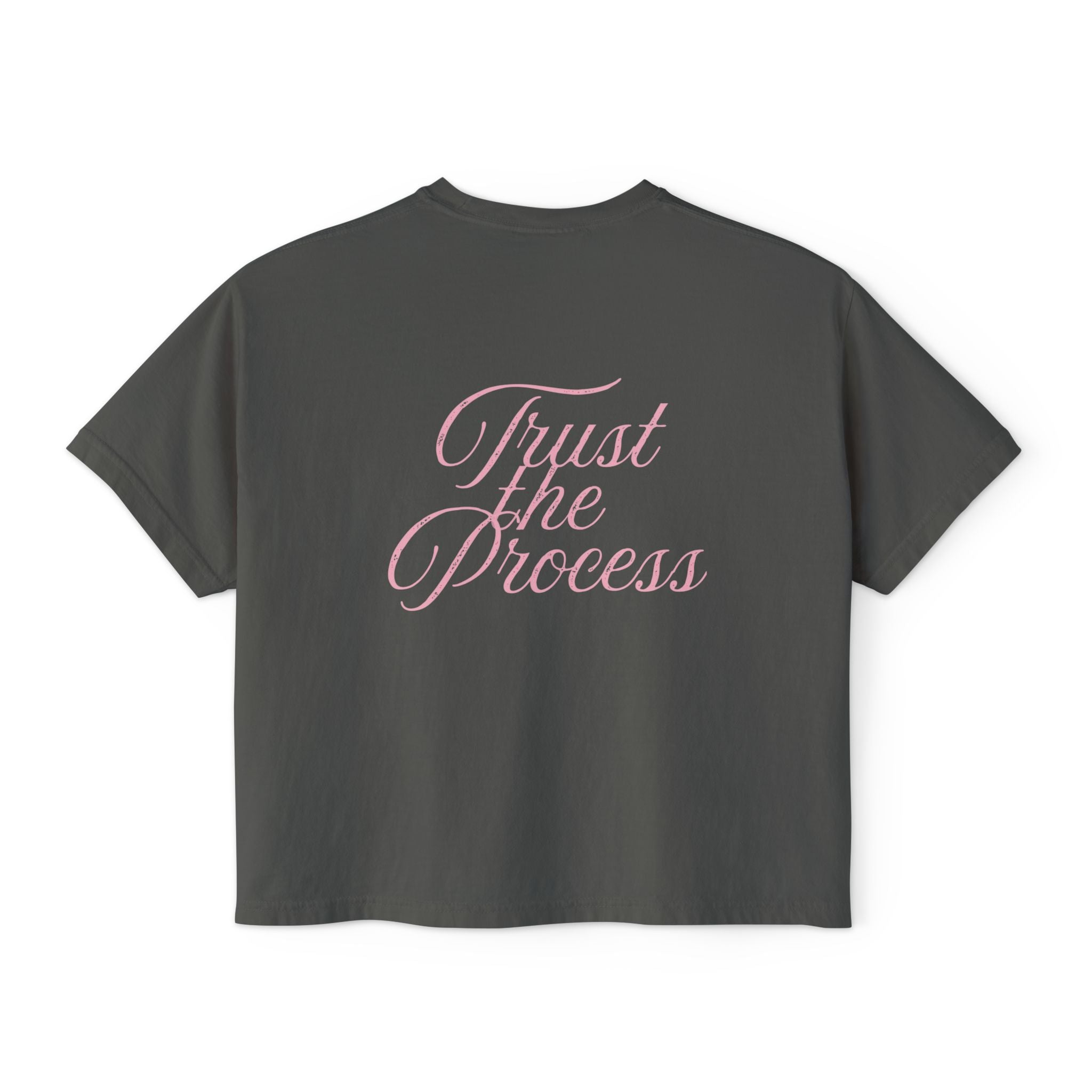 Trust the Process Cursive Boxy Tee
