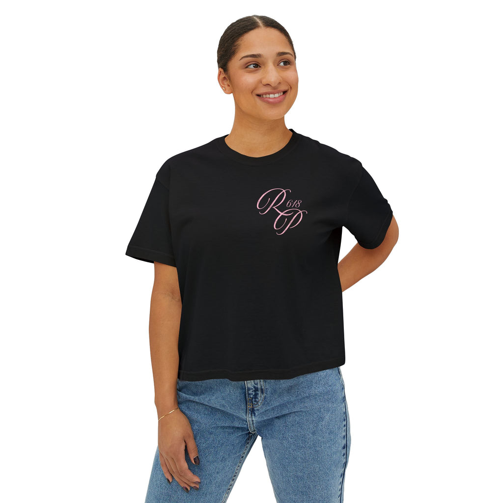 Trust the Process Cursive Boxy Tee